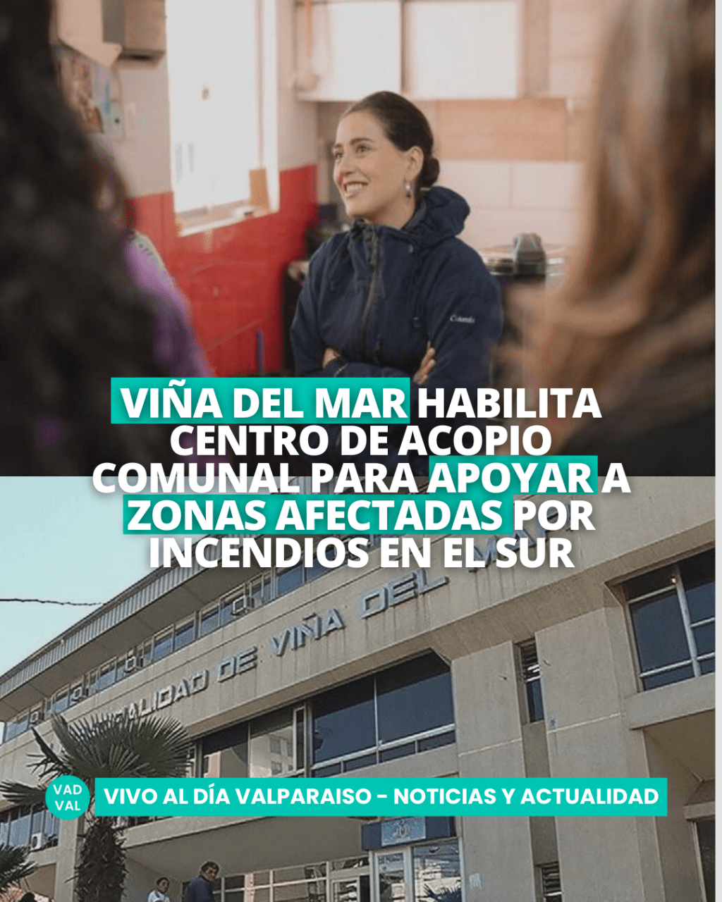 Viña del Mar habilita centro de acopio comunal para apoyar a zonas afectadas por incendios en el&nbsp;sur