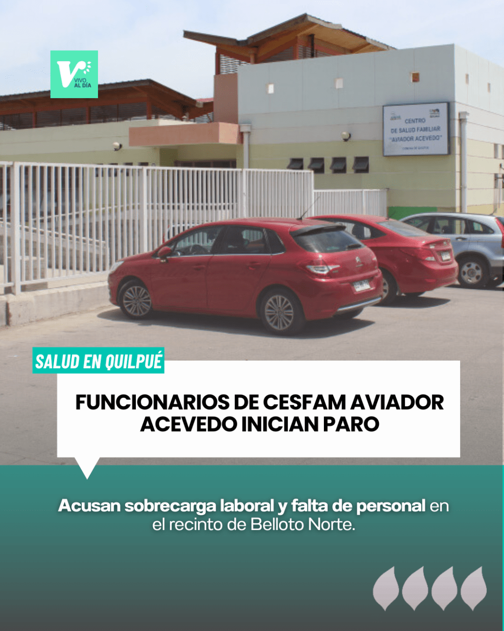 Funcionarios del Cesfam Aviador Acevedo en Quilpué inician&nbsp;paro