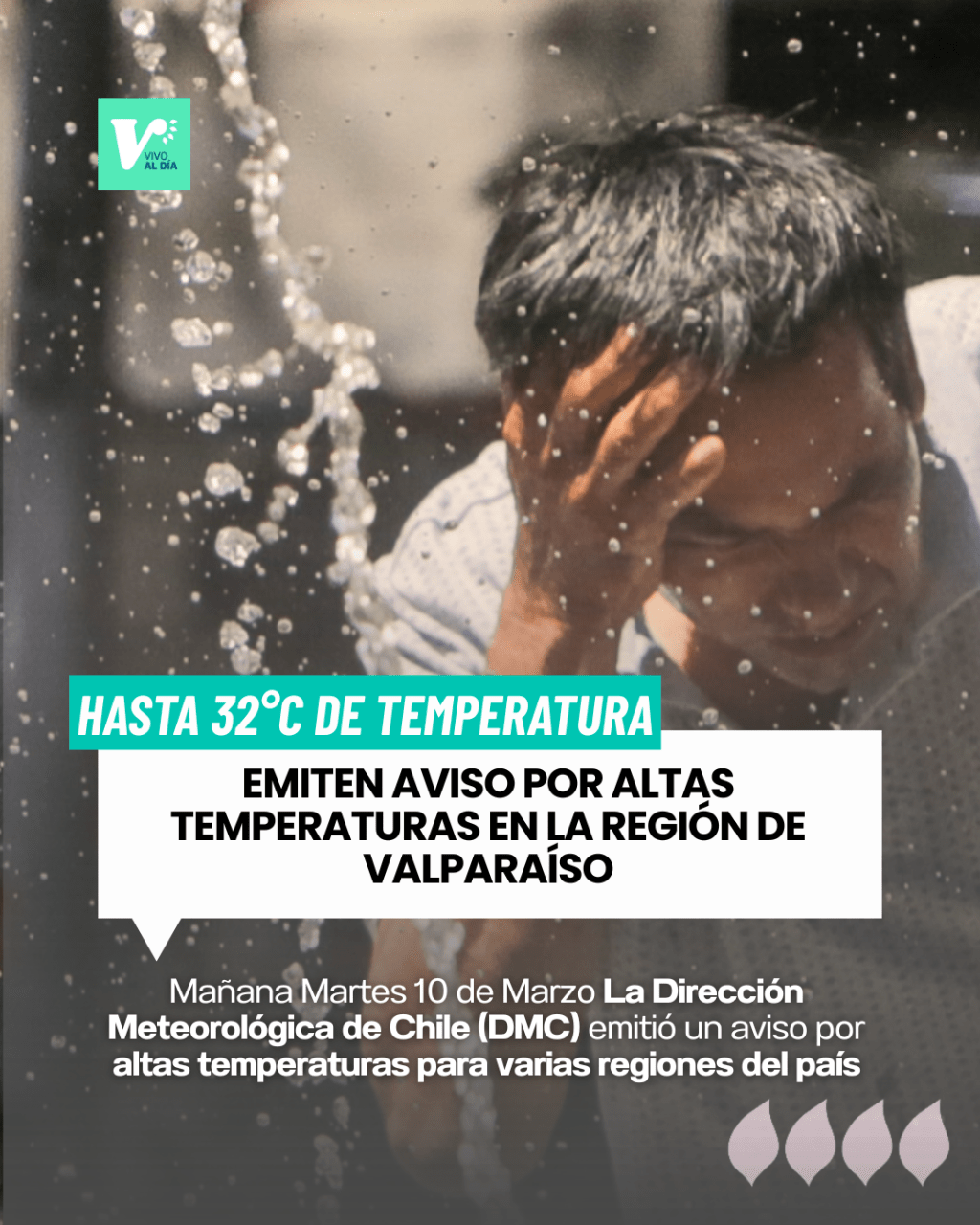 Emiten aviso por altas temperaturas en la región de&nbsp;Valparaíso