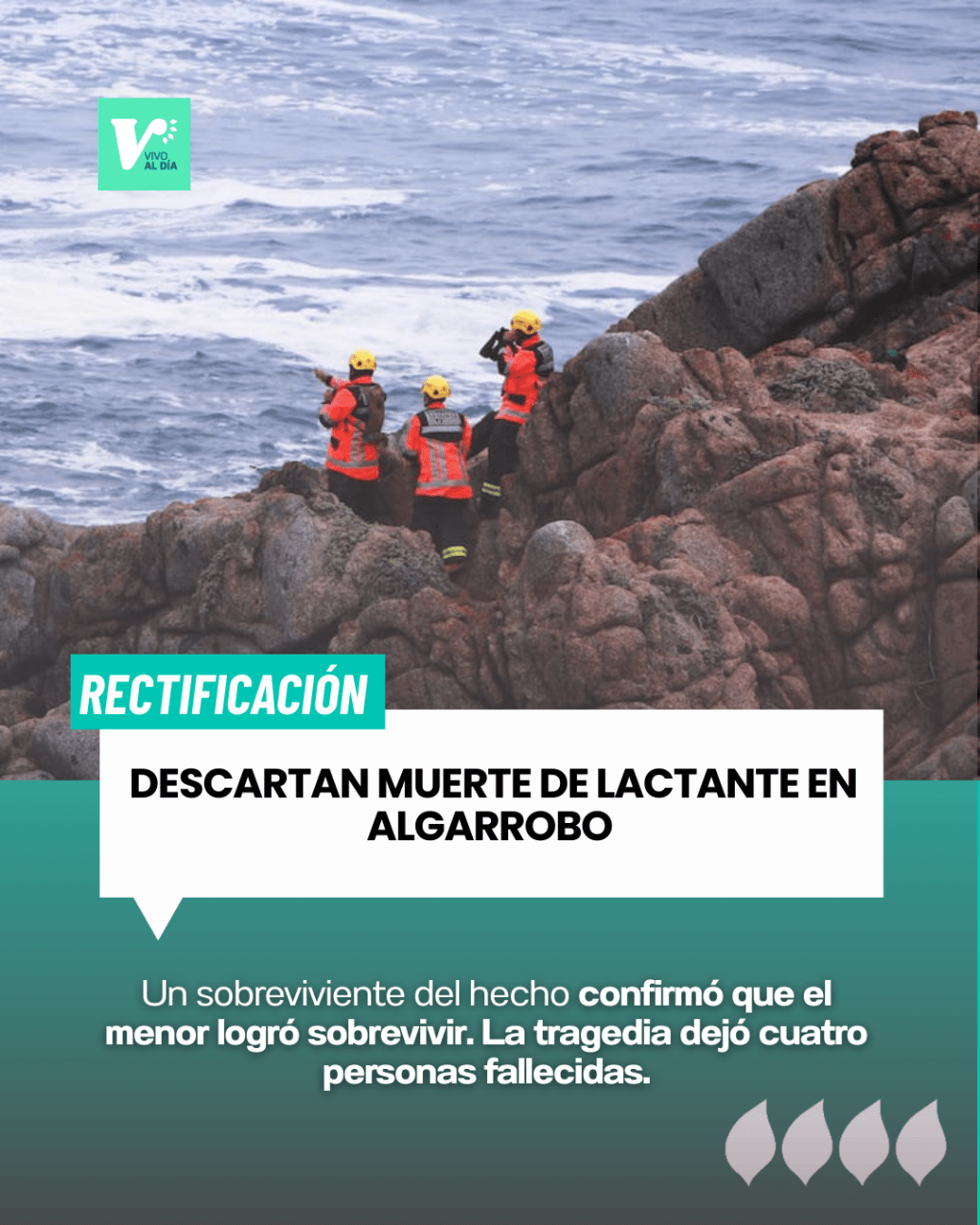 Descartan muerte de lactante o participación de menores en&nbsp;Algarrobo